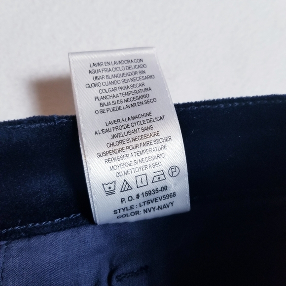 Joe's Jeans Icon Mid-rise Skinny Ankle in Navy Blue Velvet - Picture 7 of 10